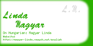 linda magyar business card